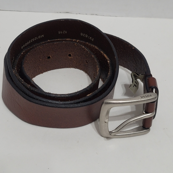 Fossil‎ Brown Leather Belt for Men. Size 44 - Picture 1 of 13